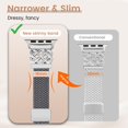 thumbnail image 3 of Wearlizer Slim Braided Magnetic Band Compatible with Apple Watch Band 38/40/41/42/44/45/46/49mm Women, 16mm Stretchy Nylon Celtic Knot Dressy Strap for iWatch Series 11 10 9 8 7 SE Ultra 3 2 1, 3 of 8