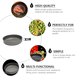 thumbnail image 5 of Sartén de aluminio para cocinar al aire libre, utensilio de cocina portátil, 5 of 5