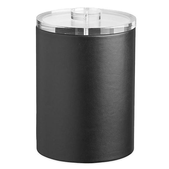 Kraftware Contempo 2-Quart Tall Ice Bucket in Black with Lucite Lid