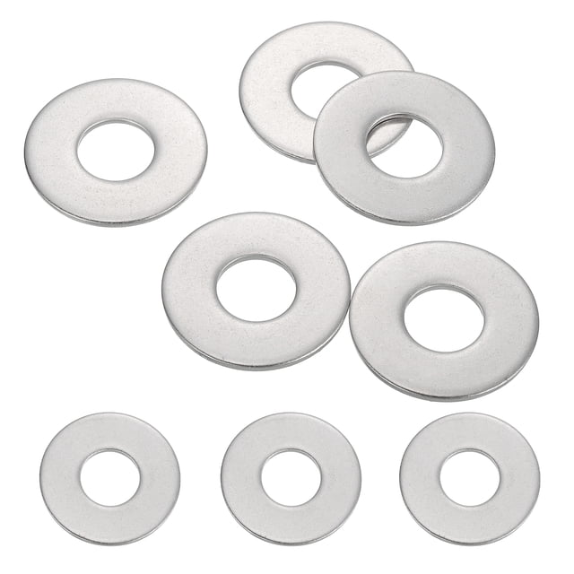 5 Pcs M15 304 Acier Inoxydable Rondelles Plates 15mm ID 37mm OD 2mm Épais, Argent