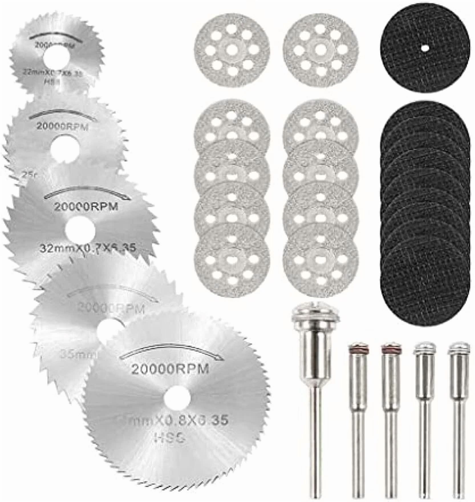 ZYLER- 30Pcs Cutting Wheel Set Drill For Dremel Rotary Tool Accessories W/ 1/8" Mandrel