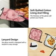 thumbnail image 4 of Cute Pink Pigs Sleeping Oven Mitts and Pot Holders with Chef Apron Set 5 Pcs Kitchen Cooking Set, 4 of 6