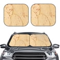 thumbnail image 2 of Balery taco tortilla Parasol para parabrisas de coche de 2 piezas | Parasol plegable para parabrisas delantero de coche para la mayoría de sedanes-Small, 2 of 6