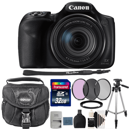 Canon Powershot SX540 HS 20.3MP Digital Camera 50x Optical Zoom with 32GB Deluxe Accessory