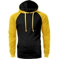 thumbnail image 2 of Ma Croix Men's Heavyweight Premium Pullover Hoodie Two Tone Raglan, 2 of 4