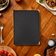 thumbnail image 6 of Restaurant Menu Cover Menus Folder Holder PU Leather 3 Pages 6 Views for Cafe Hotel Bar Restaurant Use, 6 of 9