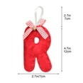 thumbnail image 3 of CuiLiyq 26 Initial Letter Christmas Ornaments, Personalized Christmas Initial Ornaments, Christmas Tree Hanging Decorations, Xmas Gifts Pendant (Cloth, R), 3 of 5