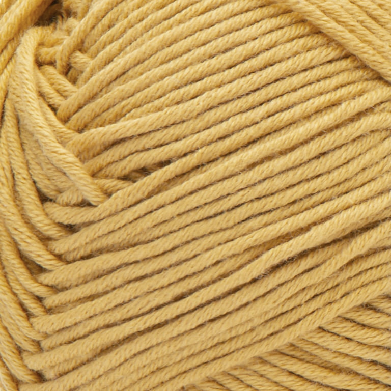 Bernat Softee Cotton #3 Light Cotton Blend Yarn, Golden Haze 4.2oz/120g, 254 Yards (3 Pack), Size: Three-Pack