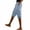 Light Blue, variant on YOIAVAIOY Linen Cargo Capris for Women Knee Length Capri Pants with Pockets Elastic Waisted Summer Work Outdoor Hiking Clothing Light Blue M