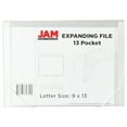 thumbnail image 3 of JAM Paper 13 Pocket Expanding File, Clear, 1/Pack, Letter Size, 9 x 13, 3 of 4