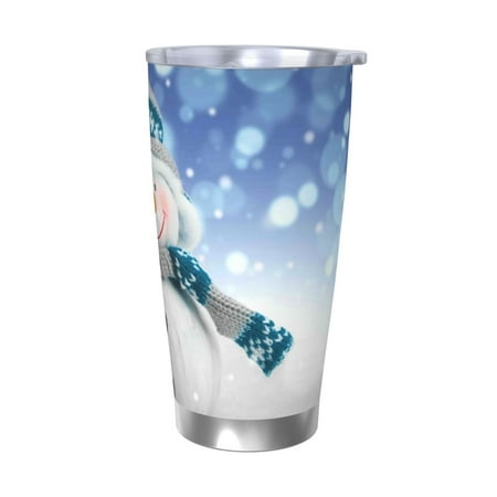 

Goofa Christmas Snowman In The Snow for 20 oz Skinny Tumbler Stainless Steel Coffee Mug Slim Vacuum Insulated Travel Cup Car Cup-Without Straw