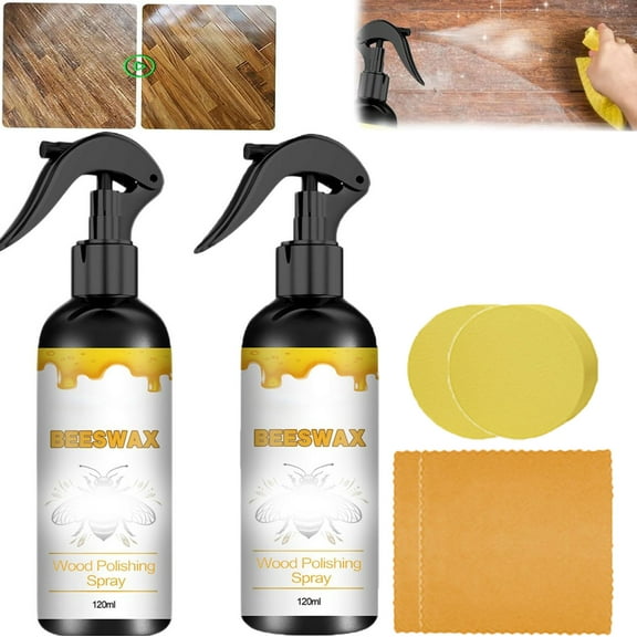 Natural Beeswax Care Spray & Restorer,Beeswax Spray Furniture Polish, Natural Beeswax Care Spray & Restorer,Natural Beeswax Spray For Wood,Leather & Furniture Polish,Non-Toxic & Eco-Friendly