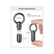 thumbnail image 3 of 2PCS Waterproof Stainless Steel Pill Box Pill Bottle Cache Pill Box Container Keychain Pill Box Hea, 3 of 5