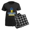thumbnail image 5 of CafePress - I Stand With Ukraine Pajamas - Women's Short Sleeve Print T-Shirt and Pants Dark Cotton Pajama Set, 5 of 7
