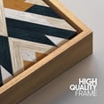 thumbnail image 4 of PixonSign Framed Wall Art Western Decor Geometric Black, White & Brown Diamond Insignia Abstract Wood Panels Boho Woodblock Farmhouse Multicolor Canvas Prints for Home Decor -, 4 of 5