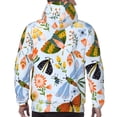 thumbnail image 5 of Bingfone Insects And Flowers Men'S Drawstring Hoodie Long Sleeve Pocket Sweatshirts-Xx-Large, 5 of 9