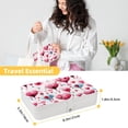 thumbnail image 5 of Valentine's Day PU Leather Necklace Holder with Removable Compartment, Portable Display Case and Decorative Box - Jewelry Organizer, 5 of 6