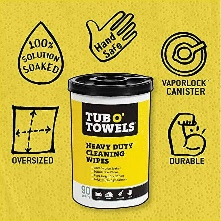 Tub O' Towels 90-Count Citrus Wipes All-Purpose Cleaner (90-Pack) in the  All-Purpose Cleaners department at