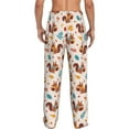 thumbnail image 3 of Xecao Forest Squirrel Nuts Men's Straight Lounge Pajama Pants: The Ultimate in Comfortable Sleepwear, 3 of 9