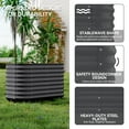 thumbnail image 2 of Garvee Self-Watering Wheeled Metal Garden Bed – Mobile Raised Planter Box with Water, Galvanized Steel Indoor/Outdoor Rolling Grow Station for Herbs, Veggies & Decor （59 in x23.6 in x27.5,Gray, 2 of 7