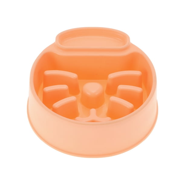 Tazón para mascotas en forma de gato Unique Bargains 1 Pc para camping interior y exterior PP Naranja