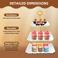 thumbnail image 4 of Set expositor de mesa para postres DIDROOM, paquete de 10 con soportes y bandejas, 4 of 7