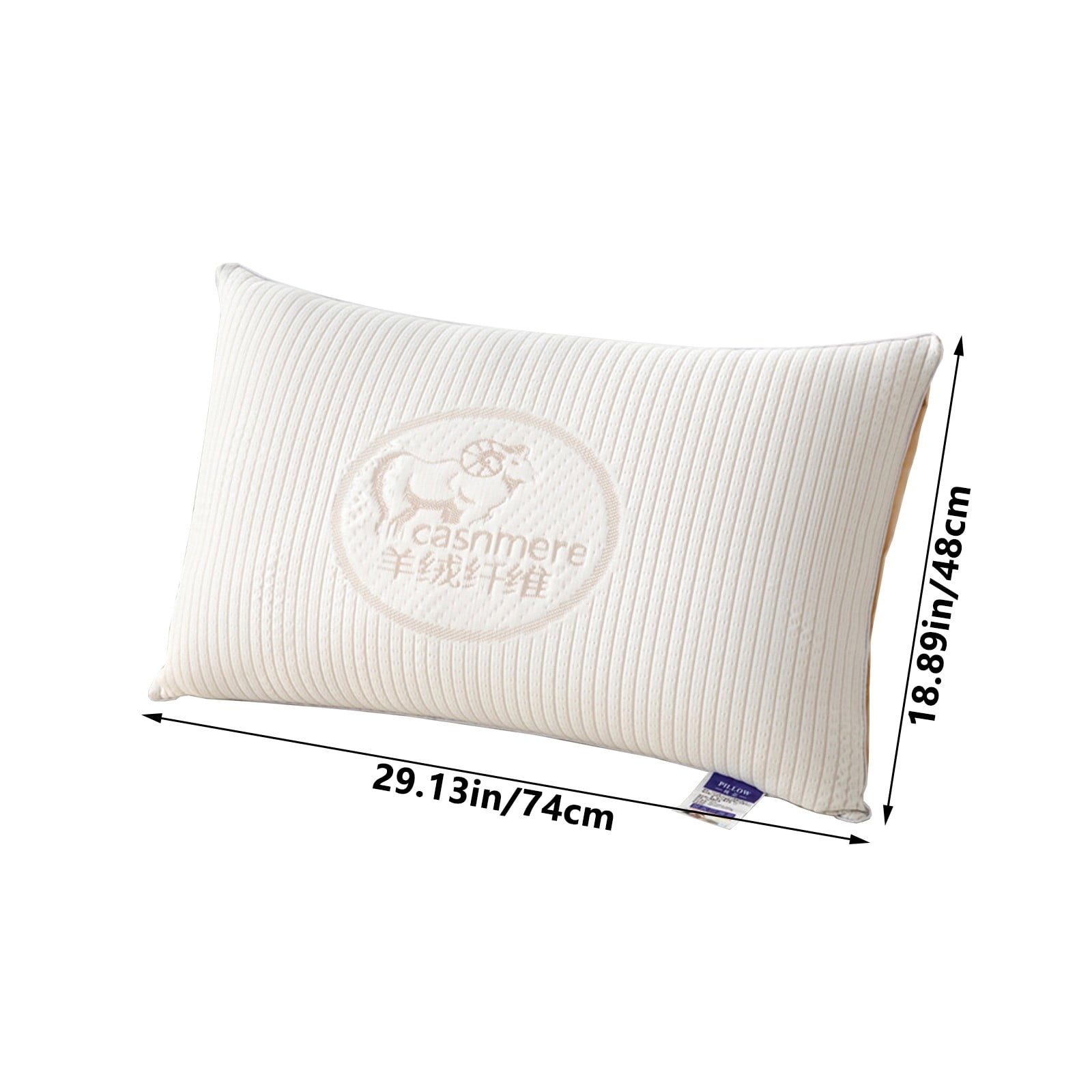 Qonioi Enhanced Cervical Support Pillow, Ergonomic Neck Pillow for Pain Relief, Breathable Knit Memory Foam Pillow for Side Back Stomach Sleepers