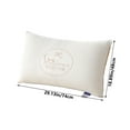 thumbnail image 3 of Ergonomic Cervical Pillow Memory Foam Support for Neck Pain Comfort Support - Contoured Design for Side Back Stomach Sleepers, Workspace Workers & Learning Group, UKHBMC | B, White, 3 of 7