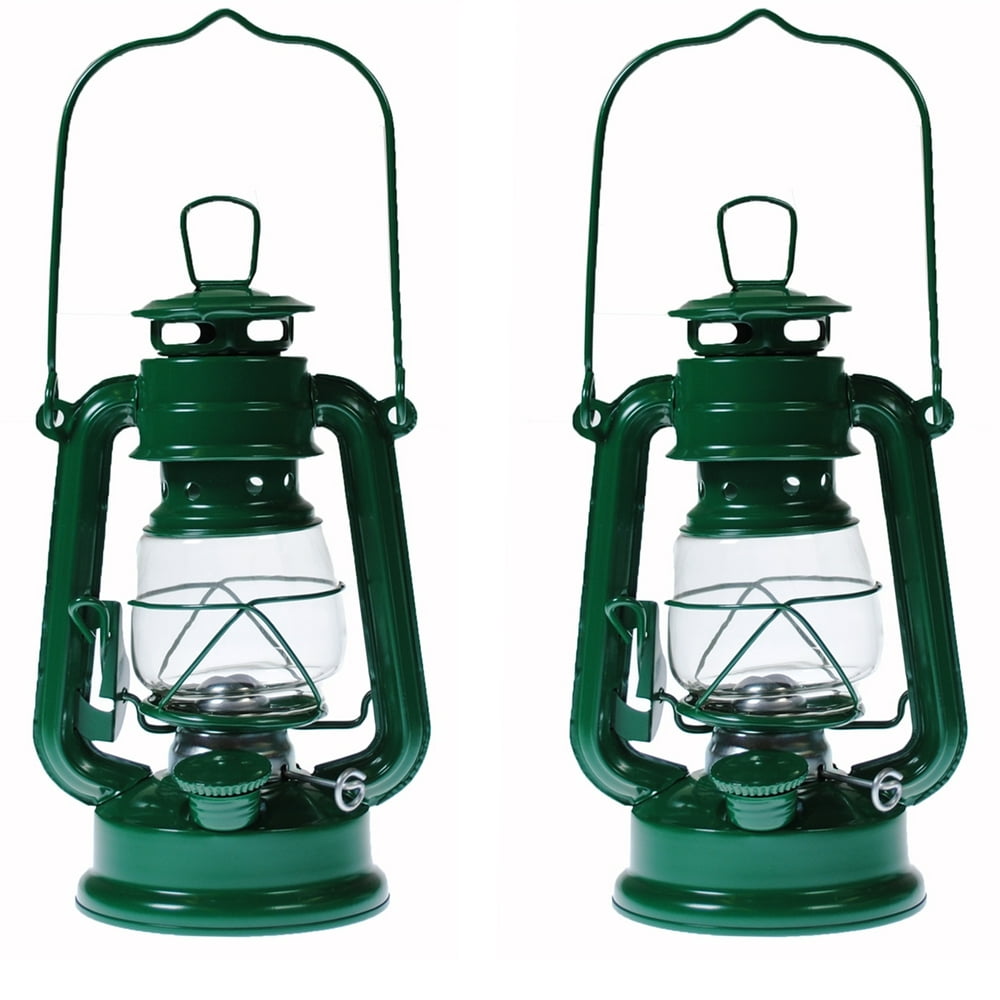 Lot of 2 Hurricane Kerosene Oil Lantern Emergency Hanging Light Lamp