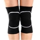 thumbnail image 3 of Nvzi Rodilleras suaves de algodón para voleibol, tenis, 1 par, pole dance, yoga, protectores de rodillas para uso atlético, soporte de rodillera con esponja (negro, L), 3 of 5