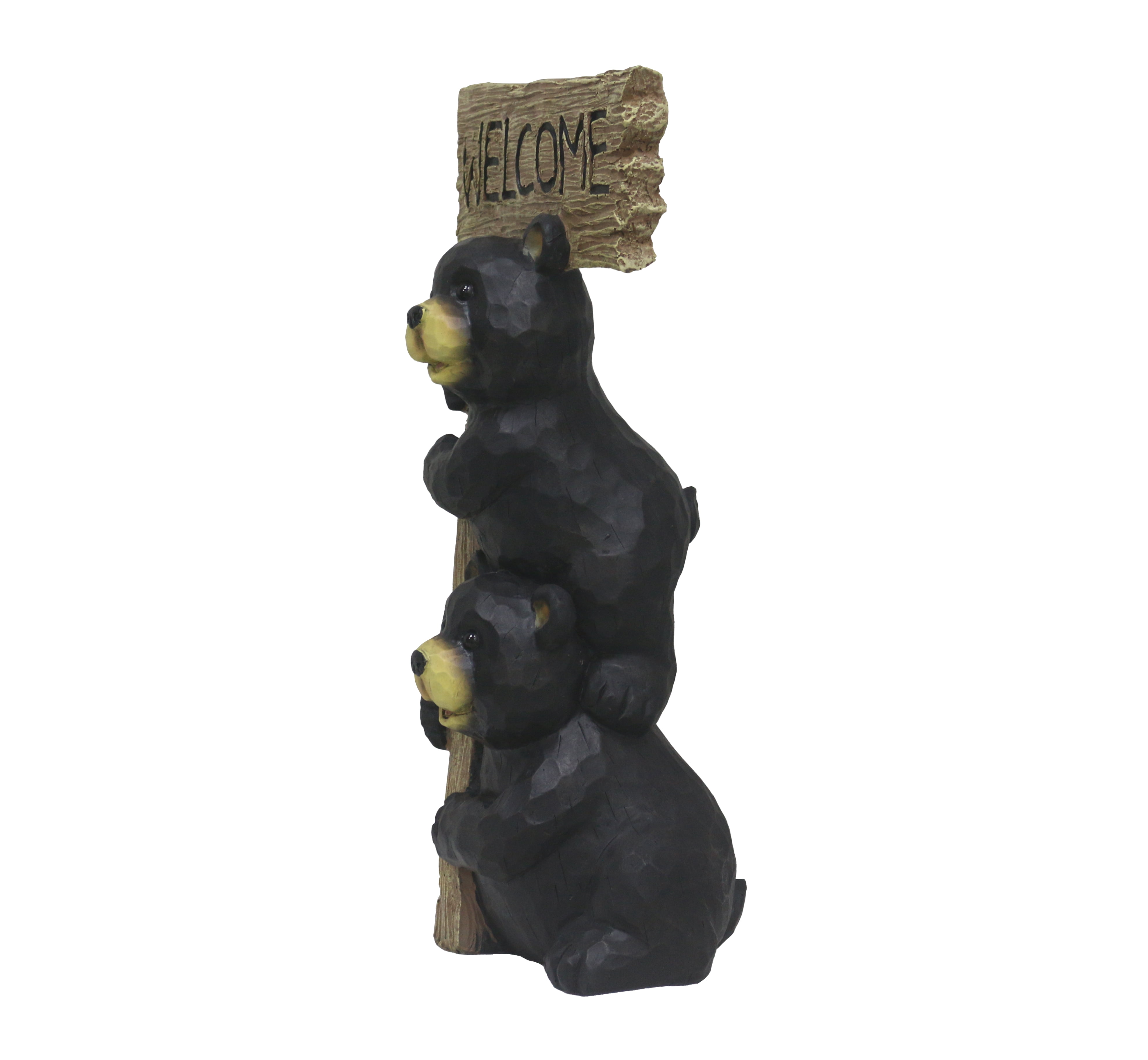 Stacking Bears with Welcome Sign for Garden or Home
