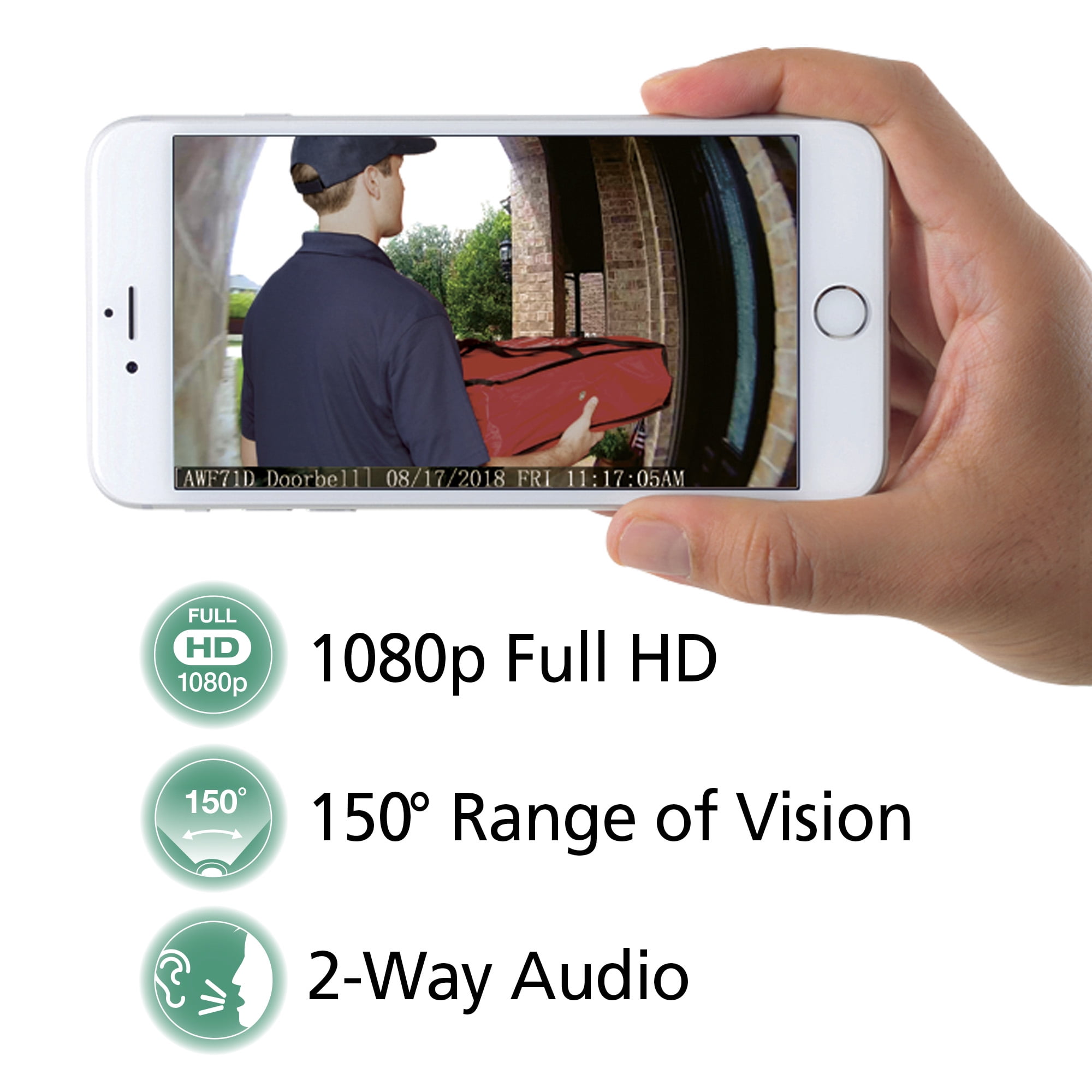 Alc 1080p best sale sighthd video doorbell