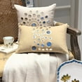 thumbnail image 4 of Beige Lumbar Pillow Cover, Mirror Lumbar Pillow Cover, 12x16 inch (30x40 cm) Lumbar Pillow Cover, Rectangle Cotton Canvas Lumbar Pillow Cover, Geometric Modern - Mirror Light, 4 of 12