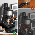 thumbnail image 5 of Espresso Machine with Milk Frother, 800W Compact Espresso and Cappuccino Machine with Preheating Function, 4 Cup Espresso Maker for Cappuccino or Latte, Gift for Coffee Lover, 5 of 6