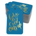 thumbnail image 1 of Inkdotpot Gold Foil Paper Hang Tags Baby It's Cold Outside Baby Shower Favor Tags 50 Pack, 1 of 1