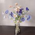 thumbnail image 3 of High Quality Artificial Flowers Fake Poppy Silk Flowers Garden Table Wedding DIY Party Wedding Bridal Bouquet Decor, 3 of 7