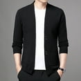 thumbnail image 6 of Autumn Men's Solid Color Knitted Cardigan-Simple & Versatile, 6 of 6