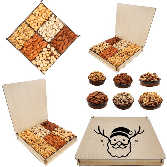 Christmas Gift, Sympathy, Family, Assortment Gourmet Nuts - Assorted Food Gift Box