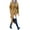d6-khaki trench coat, variant on UPPADA Women's Warm Trench Coat Wool Blend Pea Coat Mid Long Length Wind Breakers Trench Coat Lapel Jacket with Belt Ladies Business Fall Winter Clothes Black,XXXXL