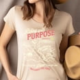thumbnail image 4 of Women's Christian T-Shirt – Riding with Purpose Jeremiah 29:11 Graphic Tee, Cowgirl on Horse, White, Size 2XL, 4 of 6