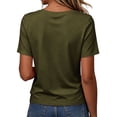 thumbnail image 4 of Cilsoka Womens Short Sleeve Tops Seashell Edge V Neck Dressy Casual Loose Fit Shirts Summer Vacation Blouses 2026 Trendy Clothes, 4 of 6