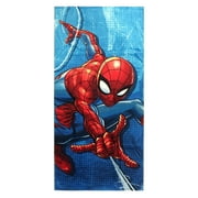 Marvel Spiderman Blue City Beach Towel by Marvel