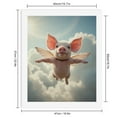 thumbnail image 2 of Paint By Numbers Kit for Adults Beginner - DIY Flying Piglet Sky Dream Canvas Painting Kits for Adults, Frameless Paint By Number for Adults for Home Wall Decor 16x20 Inch, 2 of 7