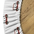 thumbnail image 5 of Ambesonne Golf Fitted Round Tablecloth, Carts Pattern Golfing Stroke, 36"- 40" Diameter, Red Charcoal Grey, 5 of 5