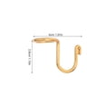 thumbnail image 2 of CRAFTHROU 10Ud Dorados Para Con Soporte Firme Para Abrigos Y Jeans, 2 of 8