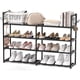 thumbnail image 1 of Organizador De Zapatero,Zapatero De 4 Niveles con Ganchos Multifuncionales para Zapateros Apilables para hasta 20 Pares,Zapatero Que Ahorra Espacio para Guardar Y Almacenar Zapatos, 1 of 8