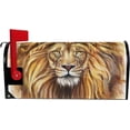 thumbnail image 2 of WOOR King Lion Magnetic Mailbox Cover Standard Size for Garden Yard Outdoor Decorations-18 x 20.8", 2 of 5