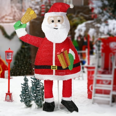 UBesGoo Christmas Santa Lighted Christmas Decoration Outdoor Yard Decor,6 FT