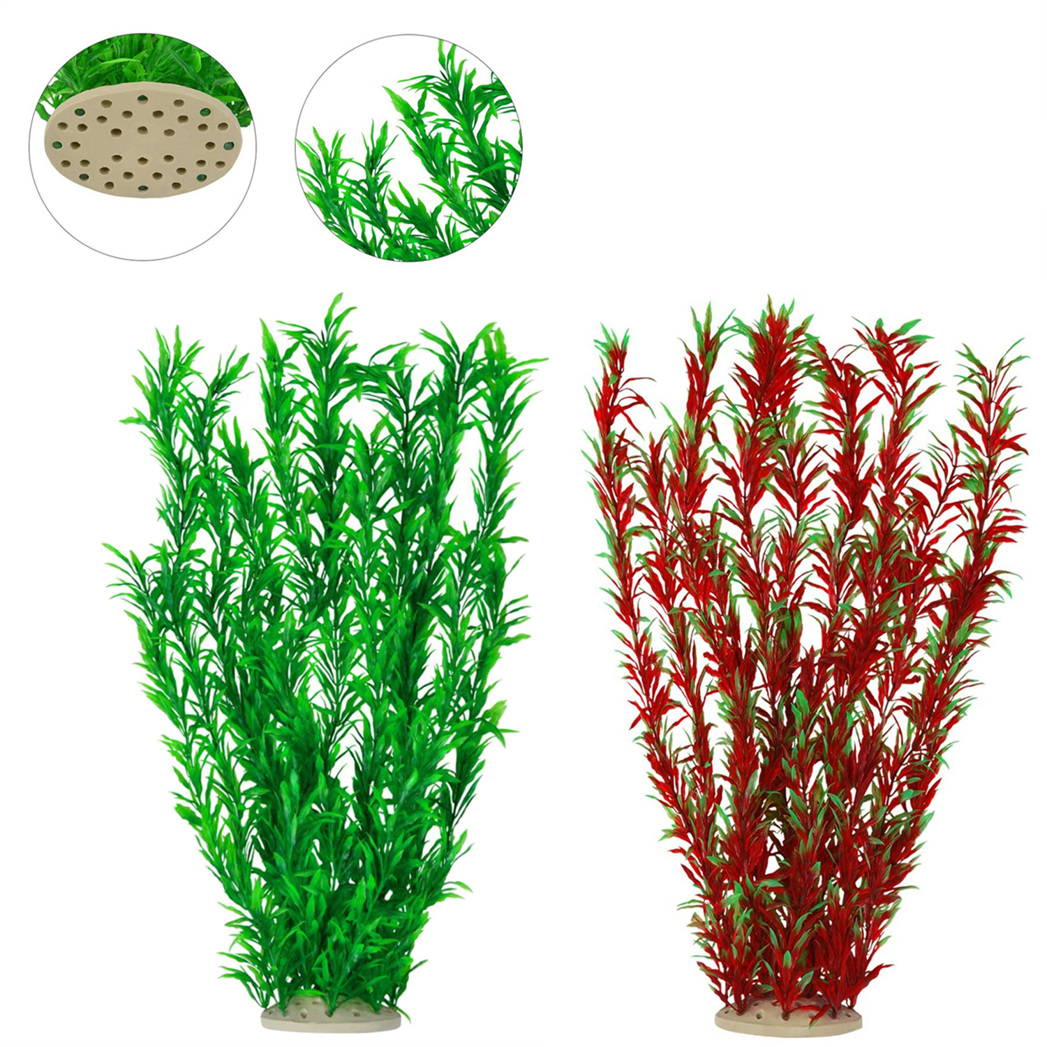 Large Aquarium Plants Artificial Plastic Fish Tank Plants Decoration