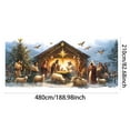 thumbnail image 2 of Large Garage Door Banner Outdoor Holiday Welcome Sign for Festive Seasonal Decoration in Front Porch or Yard, 2 of 3